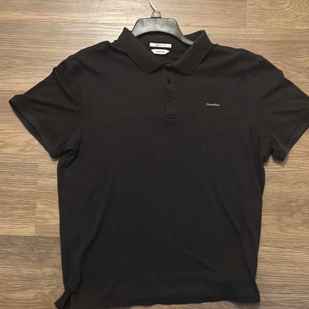 Calvin Klein Men's Black Polo Shirt